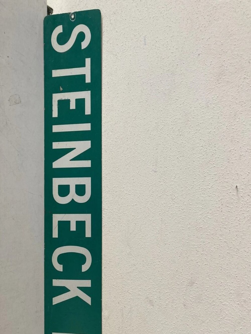 RARE Steinbeck Drive 30” x 6" Metal Street Sign Green & White John Steinbeck